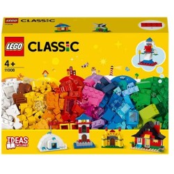 LEGO Classic Mattoncini e Case, Set da Costruzione, Giocattoli per Bambini dai 4 Anni in poi con 6 Modelli Facili da Costruire, 