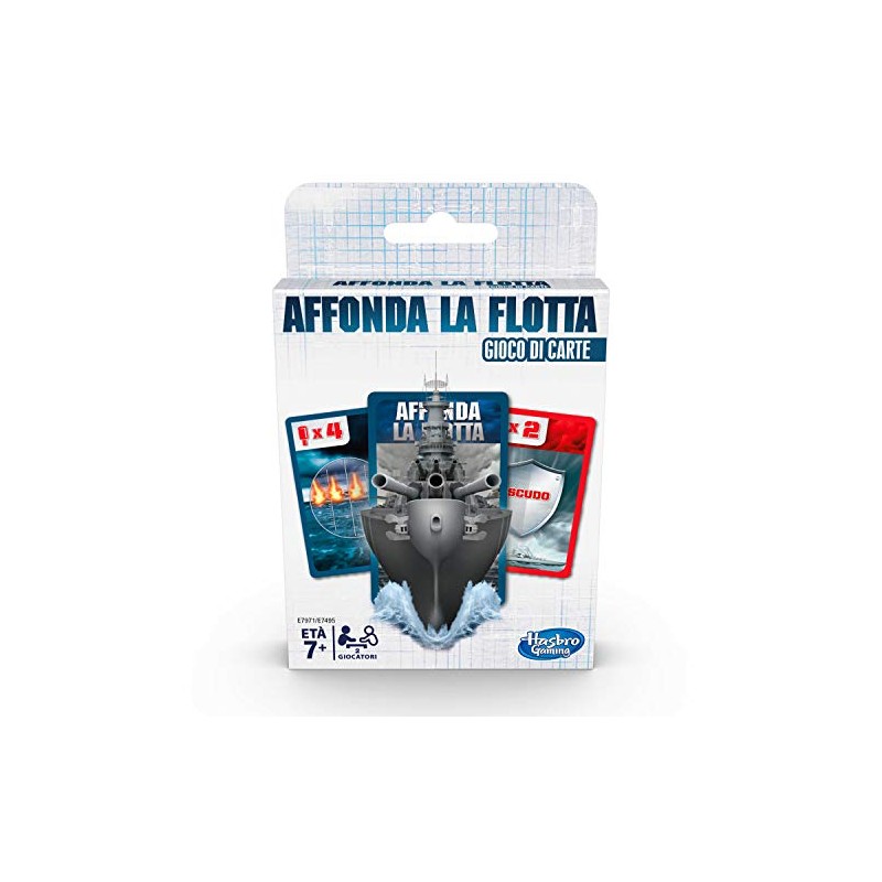 Hasbro-Gaming Affonda la Flotta, Gioco di Carte, E79711030