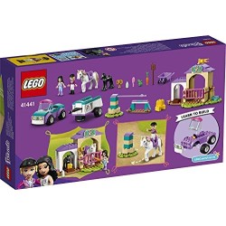 LEGO Friends Addestramento Equestre e Rimorchio, Set per Bambini di 4 Anni con 2 Mini Bamboline e Cavallo Giocattolo, 41441