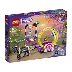 LEGO Friends Acrobazie Magiche, Set di Costruzioni per Bambini di 6 Anni con le Mini Bamboline di Olivia e Stella, 41686