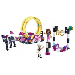 LEGO Friends Acrobazie Magiche, Set di Costruzioni per Bambini di 6 Anni con le Mini Bamboline di Olivia e Stella, 41686