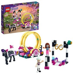 LEGO Friends Acrobazie Magiche, Set di Costruzioni per Bambini di 6 Anni con le Mini Bamboline di Olivia e Stella, 41686