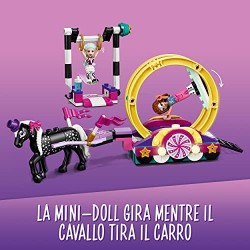 LEGO Friends Acrobazie Magiche, Set di Costruzioni per Bambini di 6 Anni con le Mini Bamboline di Olivia e Stella, 41686