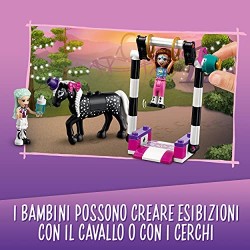 LEGO Friends Acrobazie Magiche, Set di Costruzioni per Bambini di 6 Anni con le Mini Bamboline di Olivia e Stella, 41686