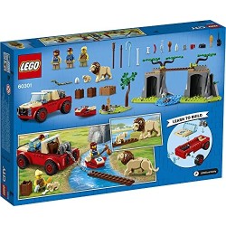 LEGO City Wildlife Fuoristrada di Soccorso Animale, Set per Bambini di 4 anni con Macchina Giocattolo e Animali, 60301