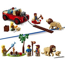 LEGO City Wildlife Fuoristrada di Soccorso Animale, Set per Bambini di 4 anni con Macchina Giocattolo e Animali, 60301