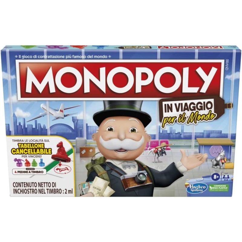 Hasbro - Monopoly In Viaggio per il Mondo, gioco da tavolo per famiglie e bambini - F40071031