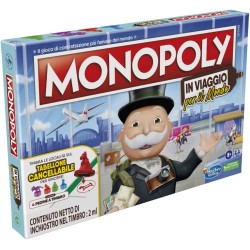 Hasbro - Monopoly In Viaggio per il Mondo, gioco da tavolo per famiglie e bambini - F40071031