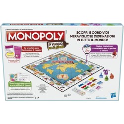 Hasbro - Monopoly In Viaggio per il Mondo, gioco da tavolo per famiglie e bambini - F40071031