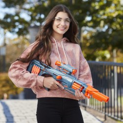 Nerf Elite 2.0, blaster Eaglepoint RD-8, tamburo da 8 dardi, mirino e canna staccabili, 16 dardi Nerf, azione a tiretto, F0423EU