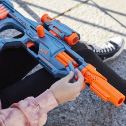 Nerf Elite 2.0, blaster Eaglepoint RD-8, tamburo da 8 dardi, mirino e canna staccabili, 16 dardi Nerf, azione a tiretto, F0423EU