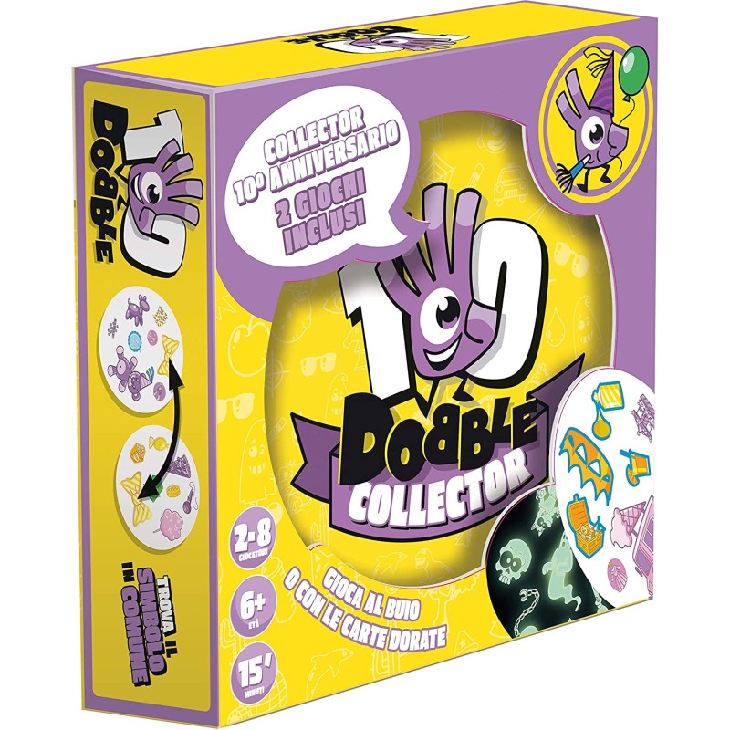 Asmodee - Dobble Collector, Gioco da Tavolo per tutta la Famiglia, Edizione in Italiano, 8249