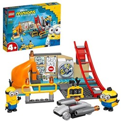 LEGO Minions I Minions nel Laboratorio di Gru con i Personaggi dei Minion di Otto e Kevin, Giocattoli per Bambini di 4+ Anni, 75