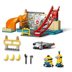 LEGO Minions I Minions nel Laboratorio di Gru con i Personaggi dei Minion di Otto e Kevin, Giocattoli per Bambini di 4+ Anni, 75