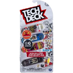 Spin Master - Tech Deck - Confezione da 4 mini skate, Assortiti e originali, 6028815