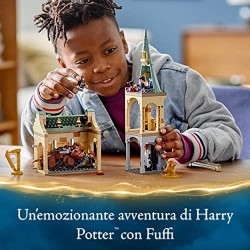 LEGO Harry Potter Hogwarts: Incontro con Fuffi, Castello Giocattolo con Cane a Tre Teste e Minifigure Oro del 20° Anniversario, 