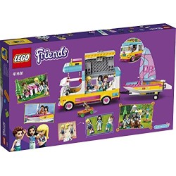 LEGO Friends Camper Van nel Bosco con Barca a Vela, Playset Giocattolo con Mini Bamboline di Stephanie, Emma ed Ethan, 41681