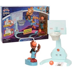 Giochi Preziosi - Space Jam - New Legends Lebron Playset con 1 mini personaggio, per riprodurre i tiri di Lebron, dal fim Space 