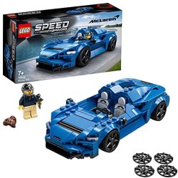 LEGO Speed Champions McLaren Elva, Macchina Giocattolo per Bambini di 7 Anni, Auto Sportiva da Corsa con Pilota, 76902