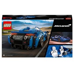 LEGO Speed Champions McLaren Elva, Macchina Giocattolo per Bambini di 7 Anni, Auto Sportiva da Corsa con Pilota, 76902