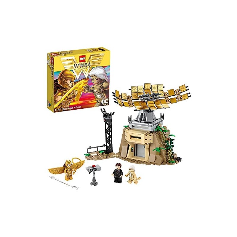 LEGO Super Heroes Wonder Woman vs Cheetah, con Minifigura di Max, Set di Costruzioni, Giocattoli da Collezione per Bambini, 7615