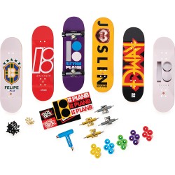 Spin Master - Tech Deck 6028845, Confezione da 6 mini skate, Modelli e colori assortiti