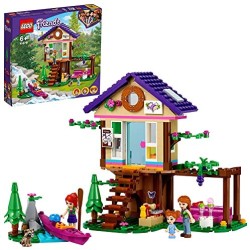 LEGO Friends La Baita nel Bosco, Casa sull Albero Giocattolo, Costruzioni per Bambini di 6 Anni con 2 Mini Bamboline, 41679