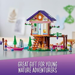 LEGO Friends La Baita nel Bosco, Casa sull Albero Giocattolo, Costruzioni per Bambini di 6 Anni con 2 Mini Bamboline, 41679