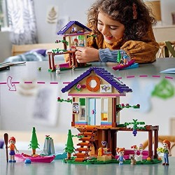 LEGO Friends La Baita nel Bosco, Casa sull Albero Giocattolo, Costruzioni per Bambini di 6 Anni con 2 Mini Bamboline, 41679