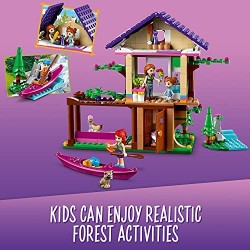 LEGO Friends La Baita nel Bosco, Casa sull Albero Giocattolo, Costruzioni per Bambini di 6 Anni con 2 Mini Bamboline, 41679