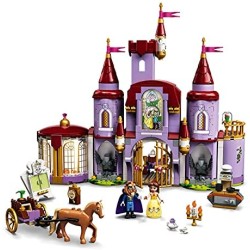 LEGO Disney Princess Il Castello di Belle e della Bestia, Set delle Principesse con 3 Mini Bamboline, 43196