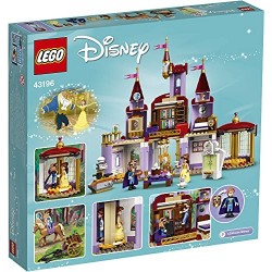 LEGO Disney Princess Il Castello di Belle e della Bestia, Set delle Principesse con 3 Mini Bamboline, 43196