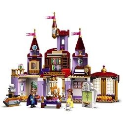 LEGO Disney Princess Il Castello di Belle e della Bestia, Set delle Principesse con 3 Mini Bamboline, 43196