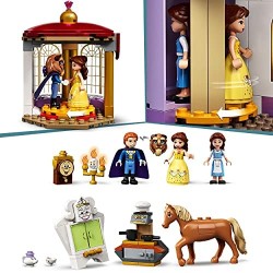 LEGO Disney Princess Il Castello di Belle e della Bestia, Set delle Principesse con 3 Mini Bamboline, 43196