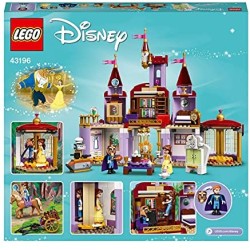 LEGO Disney Princess Il Castello di Belle e della Bestia, Set delle Principesse con 3 Mini Bamboline, 43196