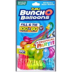 Zuru - Confezione da 100 Bombe Acqua BUNCH O BALLOONS TROPICAL PARTY