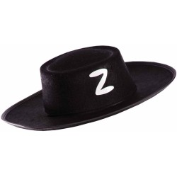 Carnival Toys - Cappello Cavaliere Nero ZORRO Piccolo per travestimento Carnevale, 05916