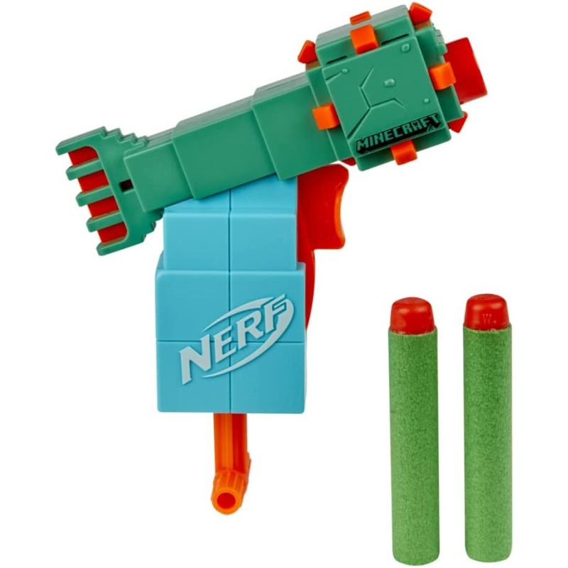 Hasbro - Nerf MicroShots Minecraft Guardian Mini Blaster, F4422EU40