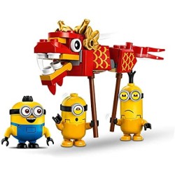 LEGO Minions La Battaglia Kung Fu dei Minions con i Personaggi dei Minion Kevin, Stuart e Otto, Giocattoli per Bambini, 75550