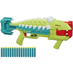 Hasbro - Nerf blaster DinoSquad Armorstrike, tamburo rotante da 8 dardi, F5855EU40