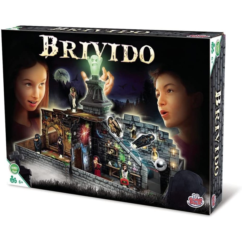 Grandi Giochi, BRIVIDO Gioco da Tavolo con Personaggi e Fantasma Che Si Illumina al Buio, GHT01000, 8056379122210