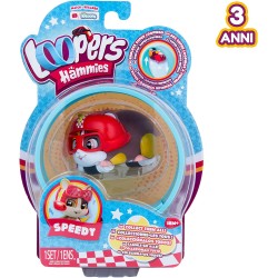 Imc Toys - LOOPERS Hammies Speedy, Criceto Interattivo da Collezione che Corre Dentro e Fuori la sua Ruota, 906013IM