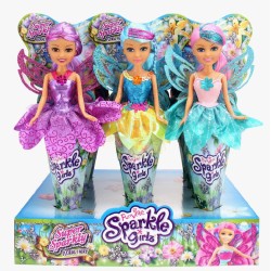 Zuru - Sparkle Girlz Fairy Princess in cono espositore cm 26, 3 assortimenti - ZURU10006BQ5