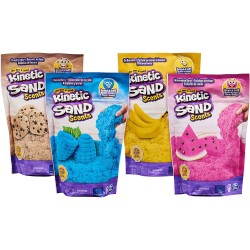 Kinetic Sand | Sacchetto da 226g di Sabbia cinetica profumata | Sabbia Colorata per Bambini in 4 variazioni | Sabbia Magica prof