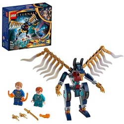 LEGO Marvel Assalto Aereo Degli Eternals, Giocattoli per Bambini di 7 Anni e Più con Action Figure Deviante, 76145