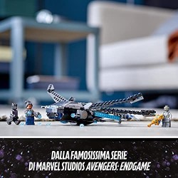 LEGO Super Heroes Il Dragone Volante di Black Panther, Giocattolo per Bambini di 8 Anni dei Supereroi Marvel Avengers, 76186