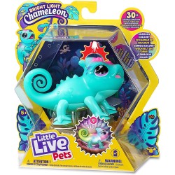 GIOCHI PREZIOSI - Little Live Pets, Sunny Camaleonte interattivo, con i piedini a ventosa, LP200000