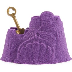 Kinetic Sand, Mini Castello Sirenetta, 170 g di Sabbia Shimmer, Sabbia Magica Viola, 1 formina, 2 Accessori e 3 Gemme Incluse - 