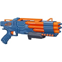 Hasbro - Nerf Elite 2.0, blaster Ranger PD-5, raffica a 5 canne, 10 dardi Nerf Elite, F4186EU40