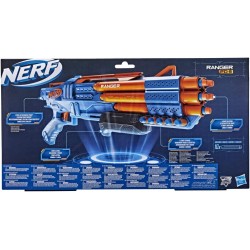 Hasbro - Nerf Elite 2.0, blaster Ranger PD-5, raffica a 5 canne, 10 dardi Nerf Elite, F4186EU40